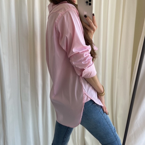 Emma Button-Down Shirt — Soft Pink - Picture 6 of 7